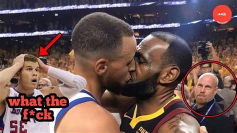 Klay Thompson has quite complex feelings for Steph Curry, he doesn&39;t quite know where or how it originated, but Steph invites himself over for the night like old times. . Steph curry and lebron james kiss